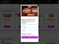 Desktop screenshot for popularbingosites.co.uk