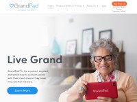 Desktop screenshot for grandpad.net