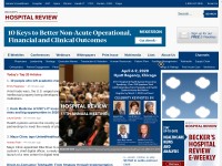 Desktop screenshot for beckershospitalreview.com