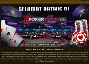 How daftarpoker88.mw.lt looks like on a tablet such as an iPad.