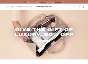 How dagnedover.com looks like on a tablet such as an iPad.