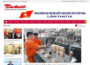 How daidoanket.vn looks like on a tablet such as an iPad.