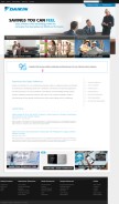 How daikinac.com looks like on a mobile device such as an iPhone.