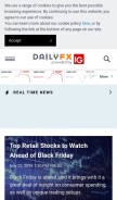 How dailyfx.com looks like on a mobile device such as an iPhone.
