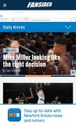 How dailyknicks.com looks like on a mobile device such as an iPhone.