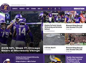 How dailynorseman.com looks like on a tablet such as an iPad.