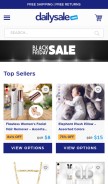 How dailysale.com looks like on a mobile device such as an iPhone.