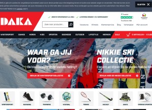 How daka.nl looks like on a tablet such as an iPad.