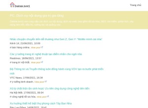How daklak.bmt1.net looks like on a tablet such as an iPad.