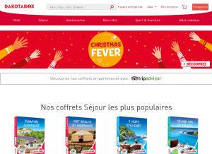 How dakotabox.fr looks like on a tablet such as an iPad.