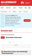 How dalademokraten.se looks like on a mobile device such as an iPhone.