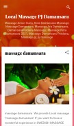 How damansara-massage-pj.blogspot.com looks like on a mobile device such as an iPhone.