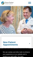 How dana-farber.org looks like on a mobile device such as an iPhone.