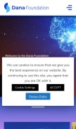 How dana.org looks like on a mobile device such as an iPhone.