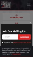 How danbongino.com looks like on a mobile device such as an iPhone.