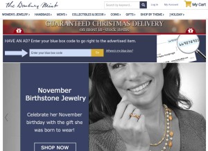 How danburymint.com looks like on a tablet such as an iPad.