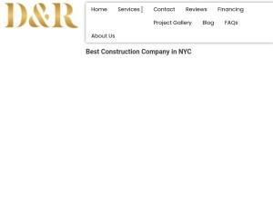 How dandrnyc.com looks like on a tablet such as an iPad.