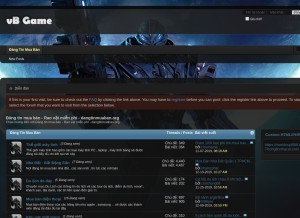 How dangtinmuaban.org looks like on a tablet such as an iPad.