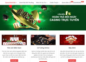 How danhbai.vip looks like on a tablet such as an iPad.