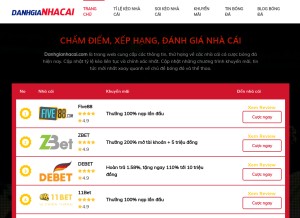 How danhgianhacai.com looks like on a tablet such as an iPad.