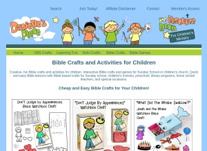 How daniellesplace.com looks like on a tablet such as an iPad.