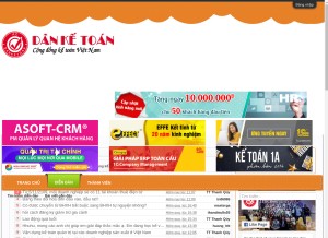 How danketoan.com looks like on a tablet such as an iPad.