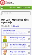 How danluat.vn looks like on a mobile device such as an iPhone.