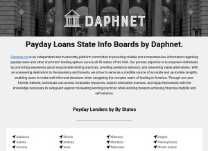 How daphnet.org looks like on a tablet such as an iPad.