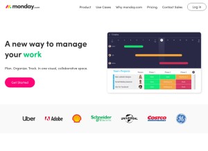 How dapulse.com looks like on a tablet such as an iPad.