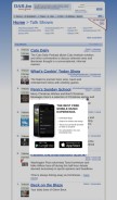 How dar.fm looks like on a mobile device such as an iPhone.