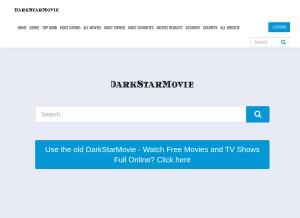 How darkstarmovie.com looks like on a tablet such as an iPad.