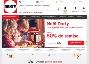 How darty.com looks like on a tablet such as an iPad.
