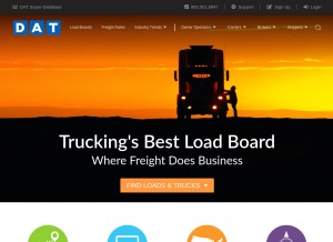 How dat.com looks like on a tablet such as an iPad.