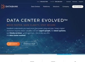 How databank.host looks like on a tablet such as an iPad.