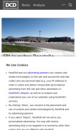 How datacenterdynamics.com looks like on a mobile device such as an iPhone.