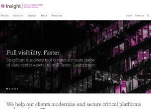 How datalink.com looks like on a tablet such as an iPad.