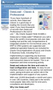 How dataload.com looks like on a mobile device such as an iPhone.