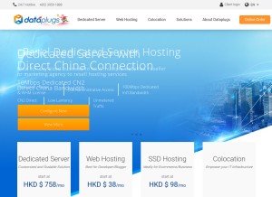 How dataplugs.com looks like on a tablet such as an iPad.