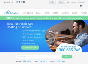 How dataquestdigital.com.au looks like on a tablet such as an iPad.