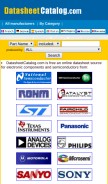How datasheetcatalog.com looks like on a mobile device such as an iPhone.