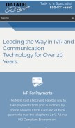 How datatel-systems.com looks like on a mobile device such as an iPhone.