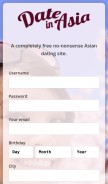 How dateinasia.com looks like on a mobile device such as an iPhone.