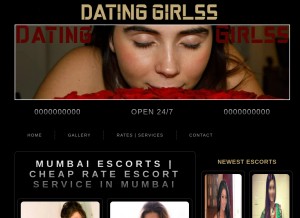 How datinggirlss.com looks like on a tablet such as an iPad.