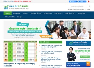 How dautucophieu.net looks like on a tablet such as an iPad.