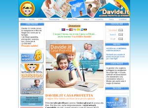 How davide.it looks like on a tablet such as an iPad.