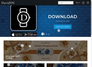 How davidsw.com looks like on a tablet such as an iPad.