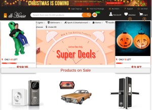 How db-house.com looks like on a tablet such as an iPad.