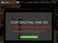 Desktop screenshot for tubebuddy.com