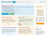 Desktop screenshot for hrpersonality.com
