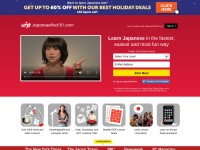 Desktop screenshot for japanesepod101.com